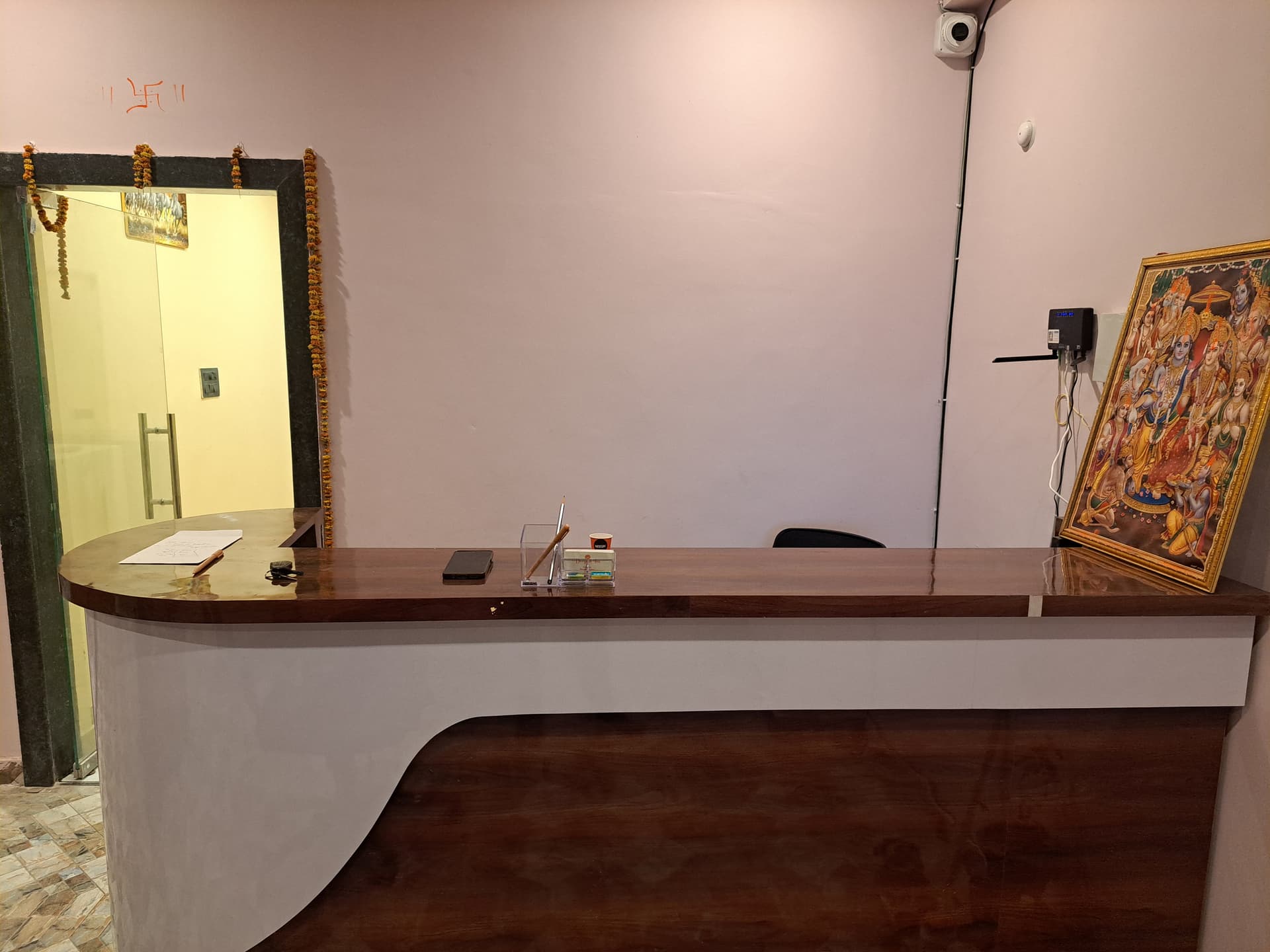 Premium reception area at Durgesh Inn Hotel